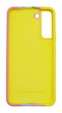 Силиконовый чехол Full Cover для Samsung S22+ Rainbow №3