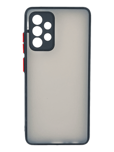 Чохол 2 в 1 Matte Color для Samsung A52 black/red Full Camera