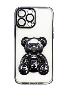 Силіконовий чохол Perfomance bear для iPhone 13 Pro Max black Full Camera