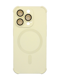 Силіконовий чохол Silk Touch with MagSafe для iPhone 14 Pro white Full Camera
