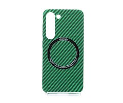 Чохол WAVE Carbon Case with MagSafe для Samsung S23 green