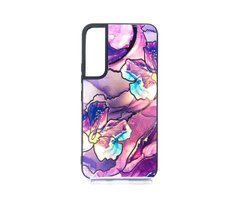 Накладка Marble UV для Samsung S22 dark purple