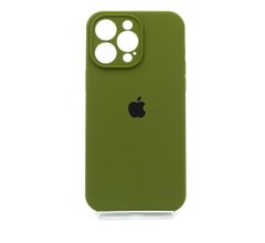 Силіконовий чохол Full Cover для iPhone 14 Pro Max dark olive Full Camera