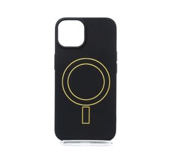Чохол TPU Aneu with Magsafe для iPhone 13 black/yellow