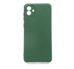 Силіконовий чохол Full Cover для Samsung A04 dark green Full Camera без logo