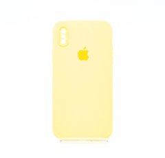 Силіконовий чохол Full Cover Square для iPhone X/XS yellow Camera Protective