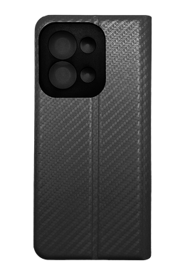 Чехол книжка Flip Cover "Carbon" для Xiaomi Redmi 15C EU black