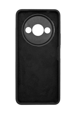 Силиконовый чехол Softy для Xiaomi Redmi A3/A3x black с микрофиброй