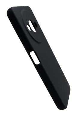Силиконовый чехол Softy для Xiaomi Redmi A3/A3x black с микрофиброй