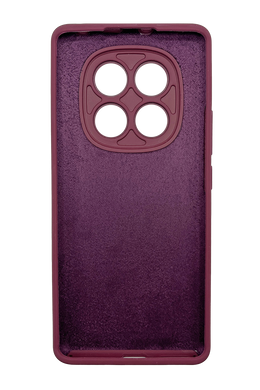 Силіконовий чохол Softy для Xiaomi Redmi Note 14 Pro 4G bordo Full Camera з мікрофіброю