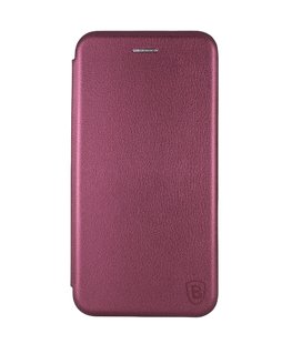 Чехол книжка Baseus Premium Edge для Huawei Y5p marsala