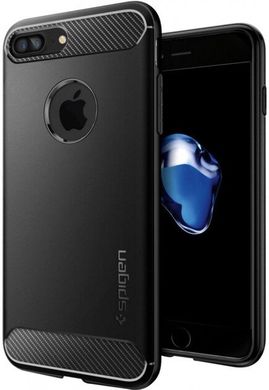 Чохол задня накладка Spigen Iface для IPhone 7 Plus пластик чорний