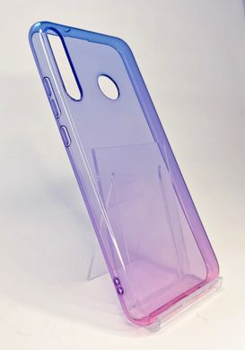 Силіконовий чохол Gradient Design для Huawei P40 Lite E / Honor 9C blue pink 0.5mm