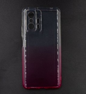 Силіконовий чохол Gradient Design для Xiaomi Mi11T/Mi11T Pro 0.5mm white/pink