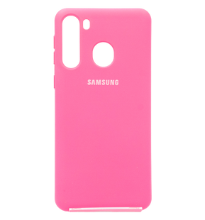 Силиконовый чехол Full Cover для Samsung A21 barble pink