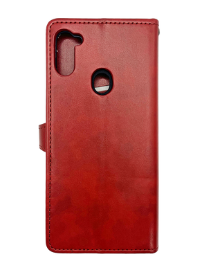 Чехол-книжка кожа для Samsung A11 red Getman Gallant PU