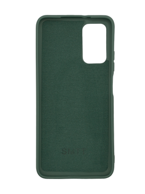 Силіконовий чохол SMTT для Xiaomi Redmi 9T/Poco M3 dark green з мікрофіброю