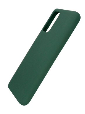 Силіконовий чохол SMTT для Xiaomi Redmi 9T/Poco M3 dark green з мікрофіброю