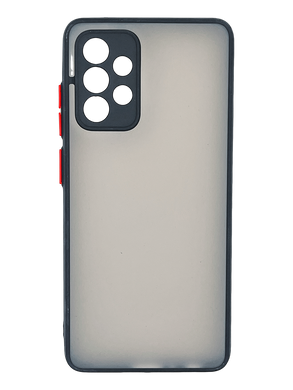 Чохол 2 в 1 Matte Color для Samsung A52 black/red Full Camera