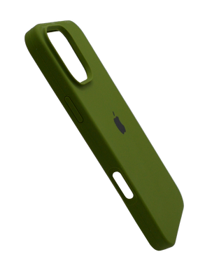Силіконовий чохол Full Cover для iPhone 16 Pro dark olive (army green)
