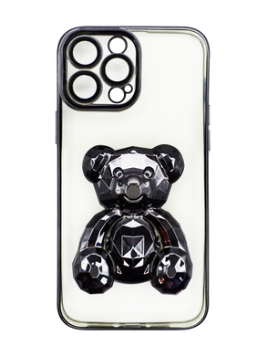 Силіконовий чохол Perfomance bear для iPhone 13 Pro Max black Full Camera