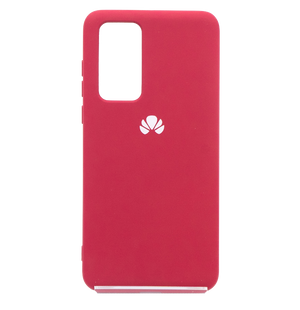 Силиконовый чехол Full Cover для Huawei P40 hot pink (bordo)