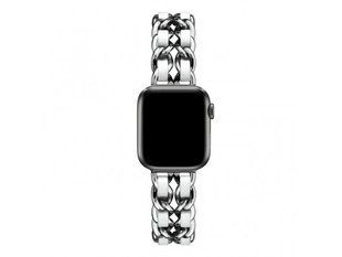 Ремінець Apple Watch Chanel Leather 38/40/41 mm silver/silver