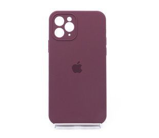 Силіконовий чохол Full Cover для iPhone 11 Pro maroon Full Camera