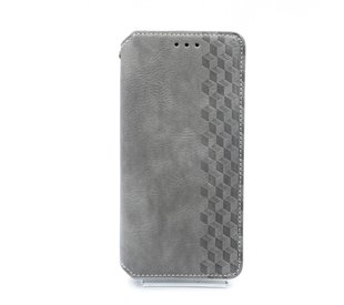 Чохол-книжка шкіра для Xiaomi Redmi Note 9/Redmi 10X grey Getman Cubic PU