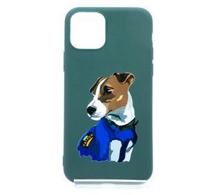 Силіконовий чохол MyPrint для iPhone 11 Pro Патрон, Candy, forest green