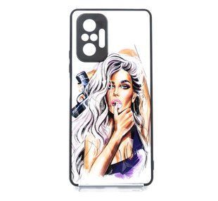 TPU+PC чехол Prisma Ladies для Xiaomi Redmi Note 10 Pro/10 Pro Max purple