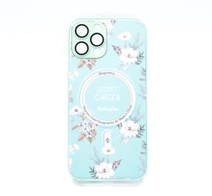 TPU+PC чохол Secret Garden with MagSafe для iPhone 12 Pro Max mint