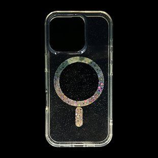 Чехол TPU case LAB Shiny Color with MagSafe для iPhone 16 Pro glitter