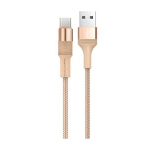 USB кабель Borofone BX21 Outstanding Type-C 3A/1m gold