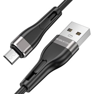 USB кабель Borofone BX46 Rush Micro 2.4A/1m black