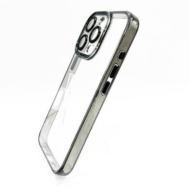 Чохол Fibra Bling Side edge для iPhone 16 Pro Max clear black Full Camera