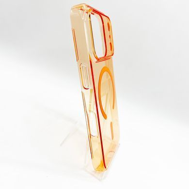 Чехол Fibra Clear with MagSafe для iPhone 17 Pro orange Full Camera