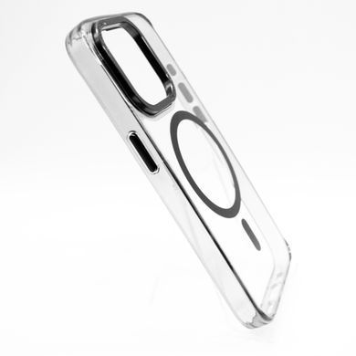 Чохол TPU Metall Lens with MagSafe для iPhone 15 Pro Max black