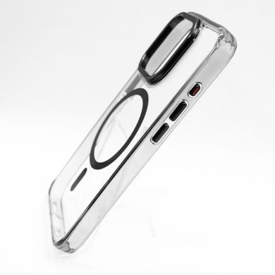 Чохол TPU Metall Lens with MagSafe для iPhone 15 Pro Max black