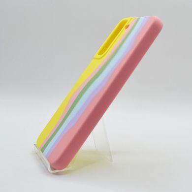 Силиконовый чехол Full Cover для Samsung S22+ Rainbow №3
