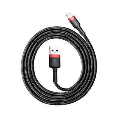 USB кабель Baseus CALKLF-C Lightning 1.5A/2m black-red
