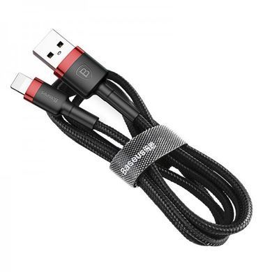 USB кабель Baseus CALKLF-C Lightning 1.5A/2m black-red