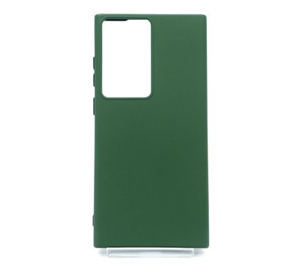 Силіконовий чохол Full Cover для Samsung S23 Ultra dark green без logo