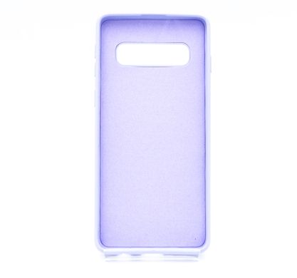 Силіконовий чохол Full Cover для Samsung S10 lilac без logo