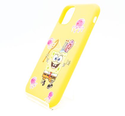 Силіконовий чохол JOY для iPhone 11 Sponge BOB & Gary the Snail yellow