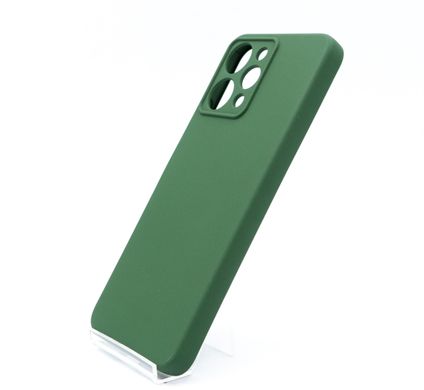 Силіконовий чохол Full Cover для Xiaomi Redmi 12 dark green Full Camera без logo