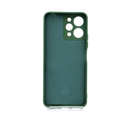 Силіконовий чохол Full Cover для Xiaomi Redmi 12 dark green Full Camera без logo