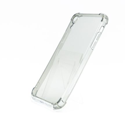 Чохол (TPU) Getman Ease logo для iPhone XR clear gray з посиленими кутами