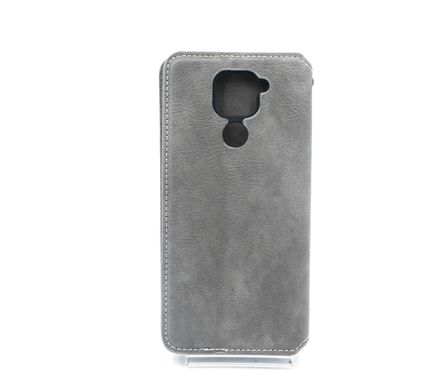 Чохол-книжка шкіра для Xiaomi Redmi Note 9/Redmi 10X grey Getman Cubic PU