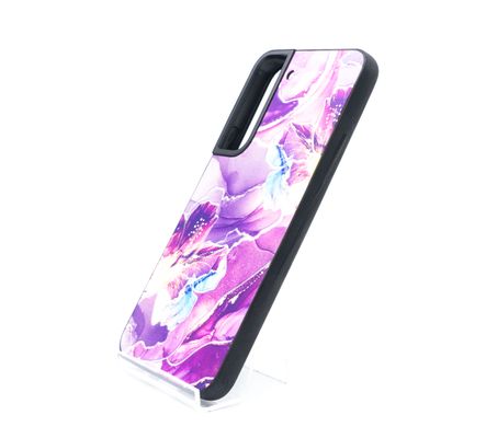 Накладка Marble UV для Samsung S22 dark purple